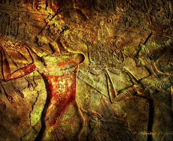 Was there a sinister plot to eliminate the Sun King? Egyptian relief, design by Anand Balaji.