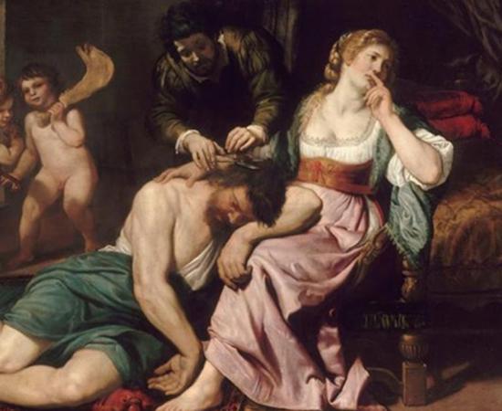 Samson and Delilah by Domenico Fiazella (1650) Louvre (Public Domain)