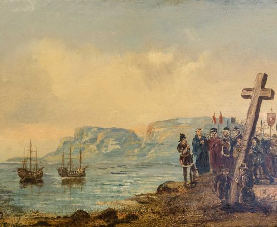 Bartolomeu Dias planting a cross] 