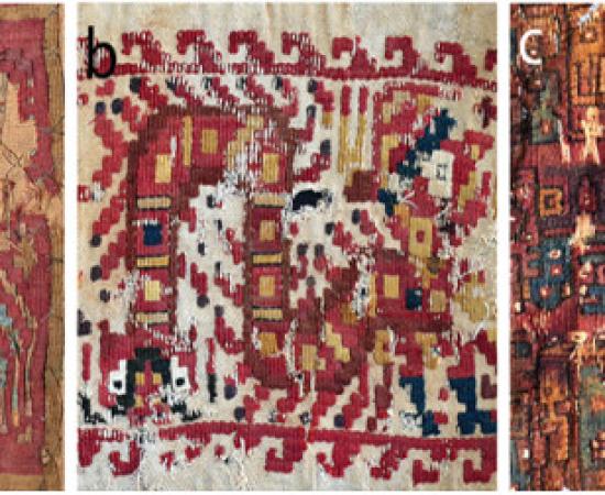 Some of the 20 textiles found at Huaca del Sol used in this study
