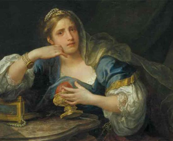 Sigismunda Mourning Over the Heart of Guiscardo by William Hogarth (1759).  Source: Tate/ CC BY NC-ND 3.0