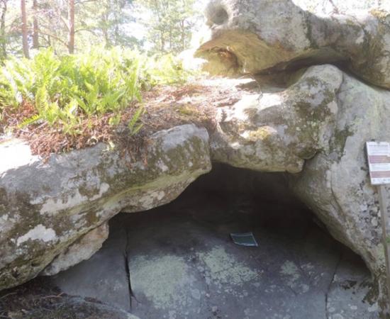 Entrance to Ségognole 3 cave south of Paris, in the Noisy-sur-École region.