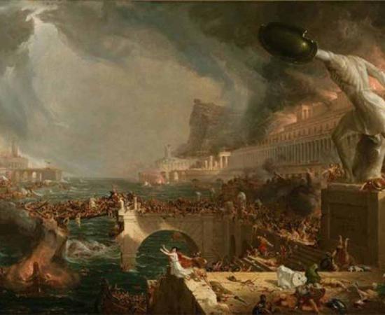 Destruction, from The Course of Empire by Thomas Cole (1836). Source: Public Domain