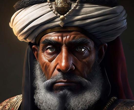 AI representation of Hadi Sultan of the Abbasid Caliphate.	Source: Studio shunalamya/Adobe Stock