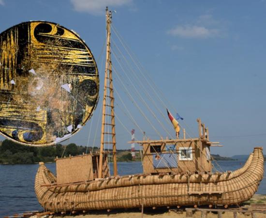 The Abora IV, based on the ancient Egyptian reed boat