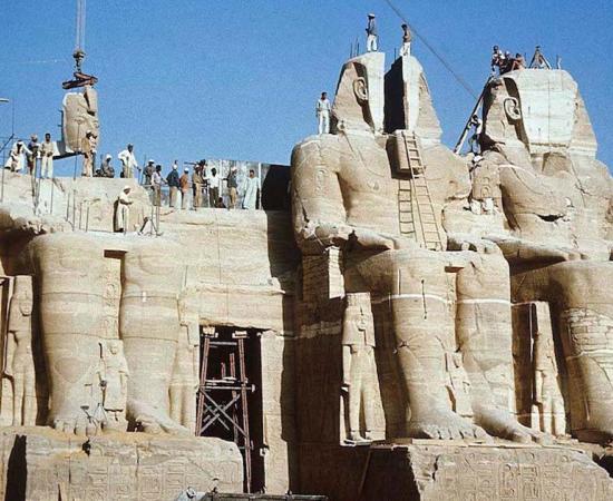 Moving Abu Simbel. Source: Rare Historical Photos. 