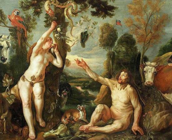 Adam and Eve (1640s) by Jacob Jordaens. 