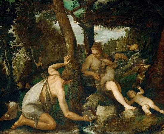 Adam and Eve after the Expulsion from Paradise by Paolo Veronese  (1528–1588) (Public Domain)