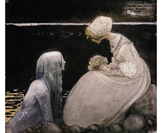 “Agneta & the Sea King” by John Bauer. 