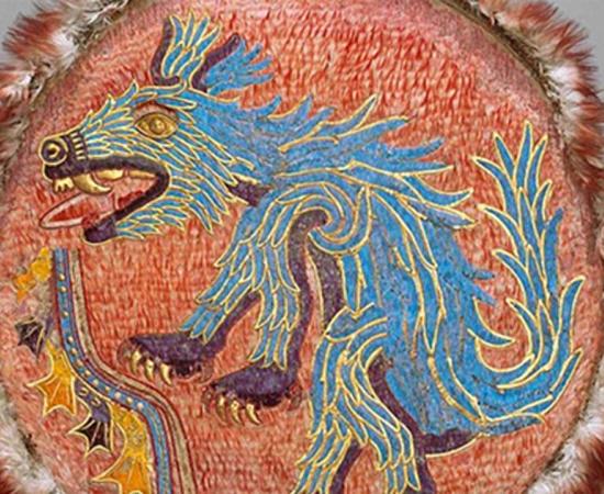 Shields bearing image of Ahuizotl, Museum of Ethnology, Vienna. 