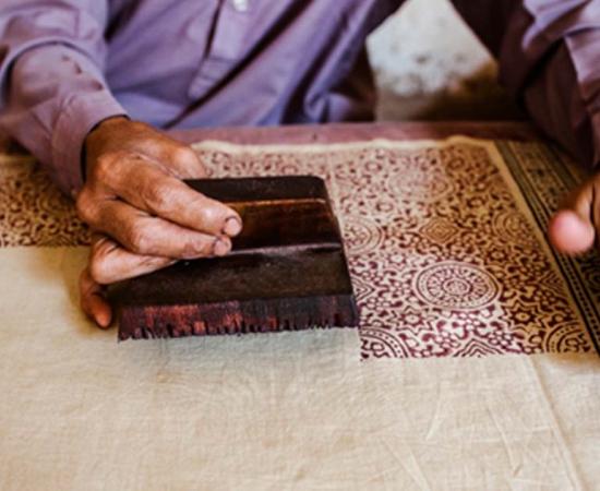 Ajrak block-printing in Pakistan. Source: fahadee / Adobe Stock
