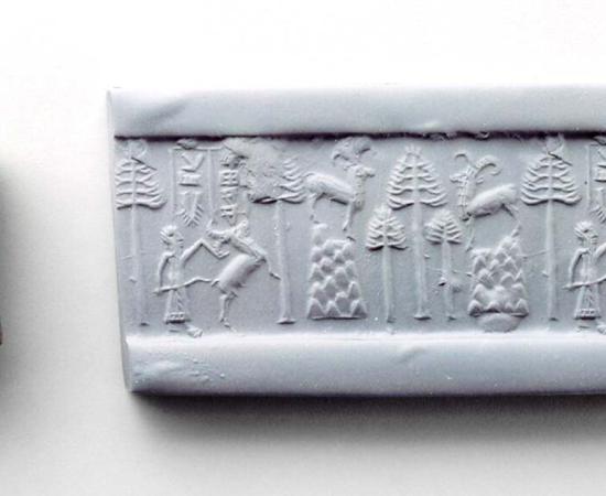 Mesopotamian cylinder seal. Source: Met Museum / Public Domain.