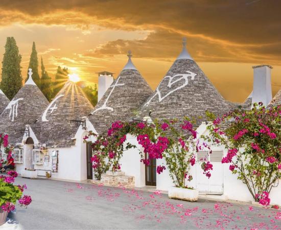 Trulli in Alberobello, Italy.