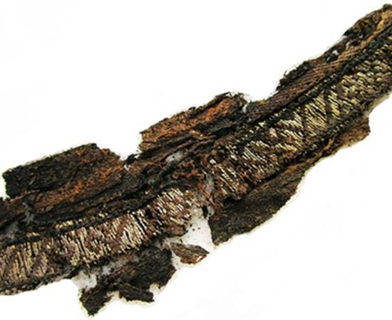 One of the woven silk bands. 