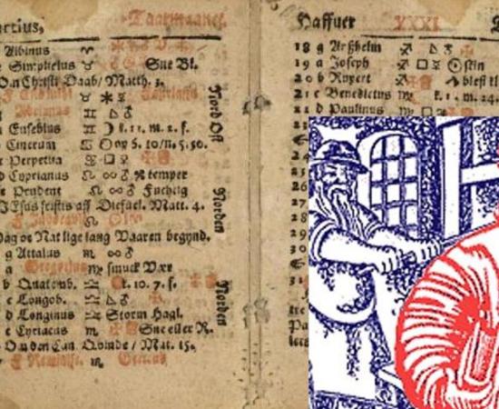 Pages in the 1644 Almanac