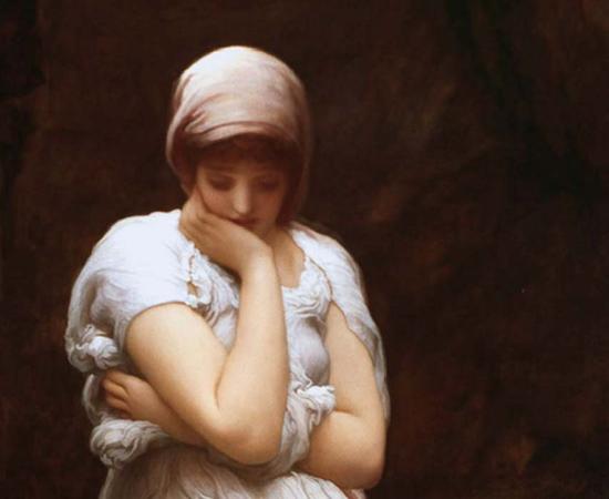 Detail of ‘Solitude’ (circa 1890) by Frederic Leighton, 1st Baron Leighton.