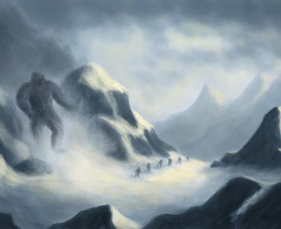 Artist Illustration of a Yeti.