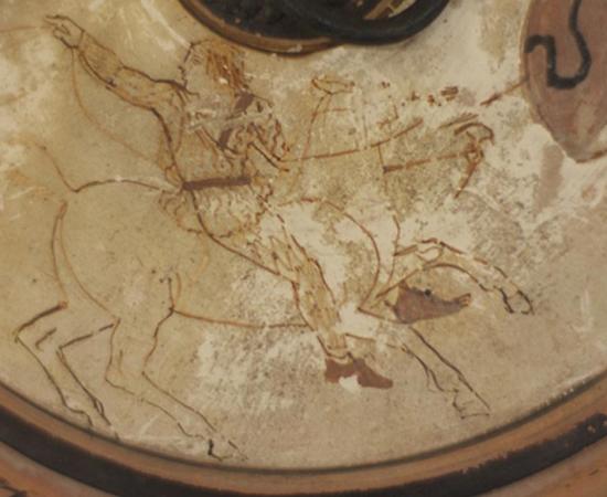 The 2500-year-old vase with Amazon woman depiction.