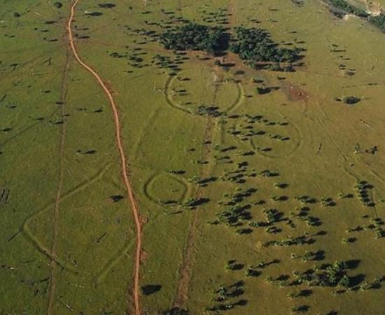 Hundreds of Amazonian Geoglyphs Resembling Stonehenge Challenge Perceptions of Human Intervention in the Rainforest