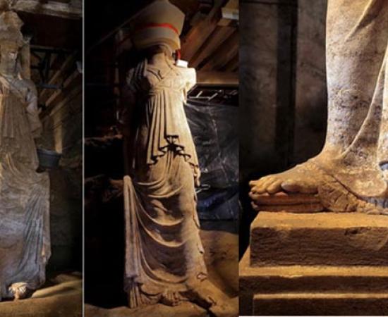 Amphipolis caryatids 