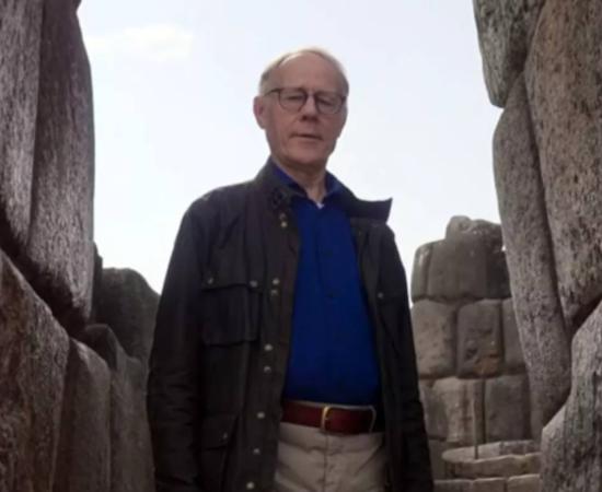 Graham Hancock at Sacsayhuaman, Cusco, Peru.