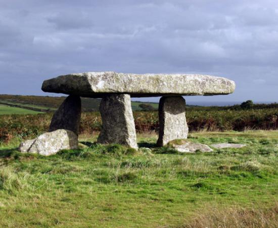 Lanyon Quoit. Used as the overriding image of ancient Cornwall and also known as the Giant's Table
