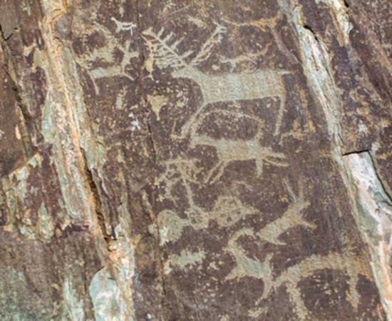 Ancient art in the Altai Mountains, Russia. While the world’s best-known cave art exists in France and Spain, examples of it abound throughout the world.