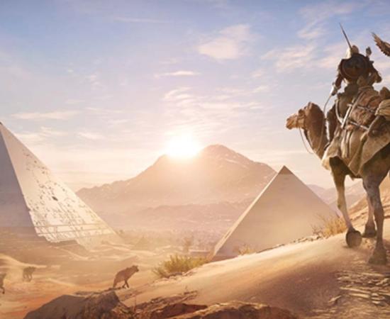 A scene from the new Assassin’s Creed, called ‘Origins’. Credit: Ubisoft