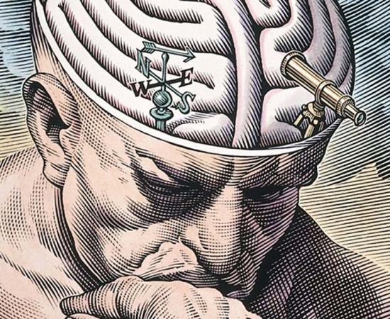 ‘The gyri of the thinker's brain as a maze of choices in biomedical ethics.’ (Deriv.) An ancient Greek memory technique suggests imagining a pathway through a location to remember important information. 