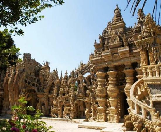 The Palais Idéal, a stone palace created by French postman Ferdinand Cheval. 