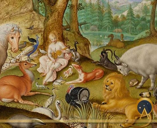 Orpheus Charming the Animals by Jacob Hoefnagel (1613)