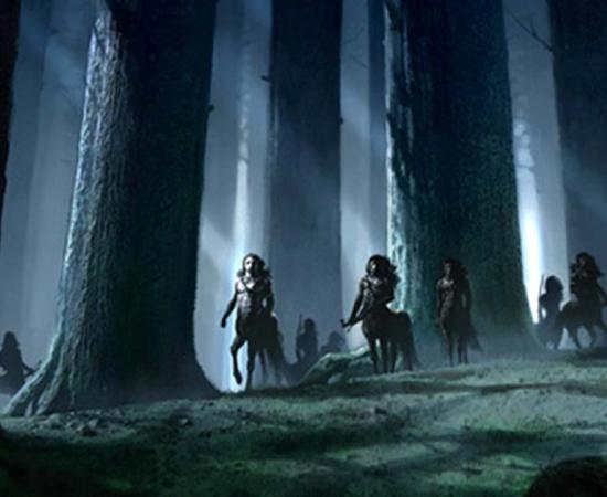 Centaurs in the Forbidden Forest.