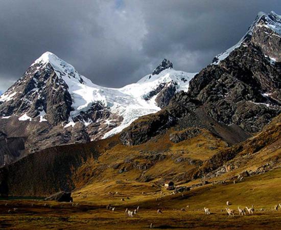 Hillside of Peruvian Ausangate mountain 