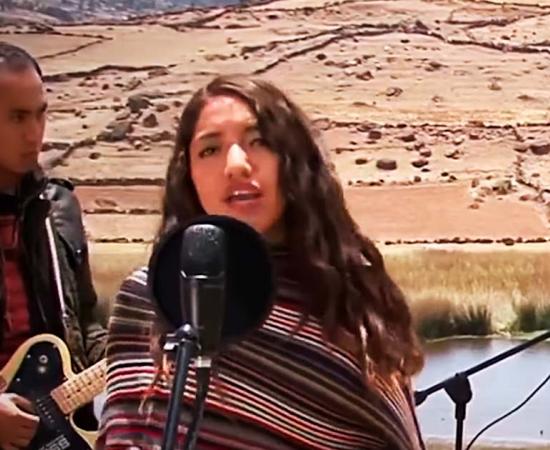 Renata Flores sings in Quechua to save an ancient language. Source: YouTube Screenshot / Great Big Story.