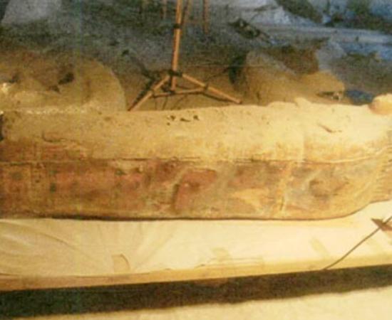 Ancient sarcophagus belonging to singer of god Amun - Luxor