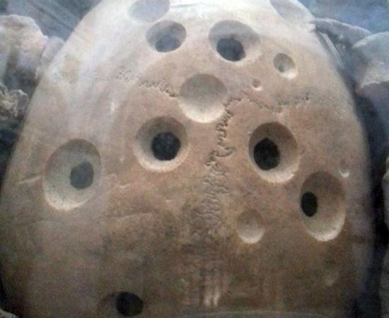 Ancient skull was drilled and harvested for medicine