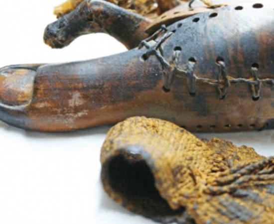 False toe on mummy found near Luxor.