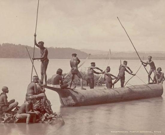 Group of Andaman Men and Women.