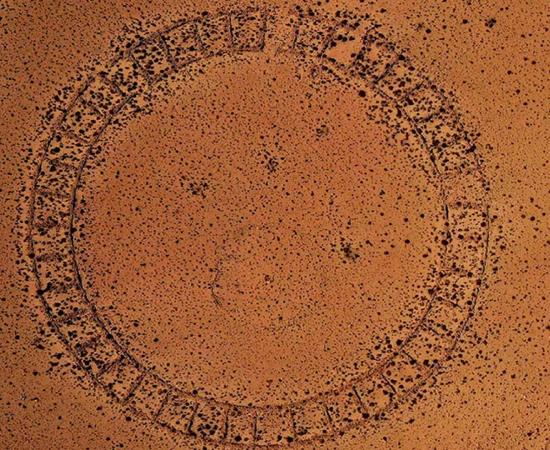 The circular monument discovered in Waskiri, Bolivia. Credit: Antiquity.