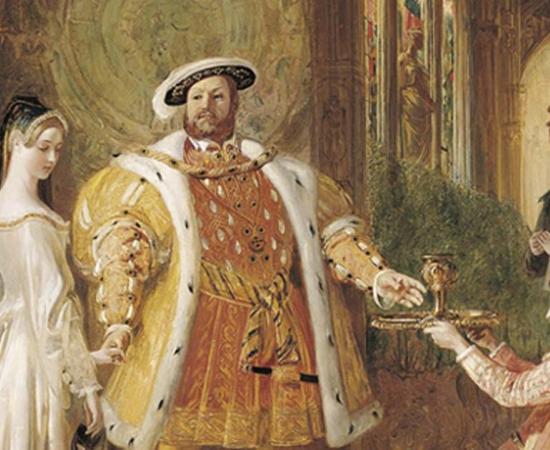 Henry VIII's first interview with Anne Boleyn. 