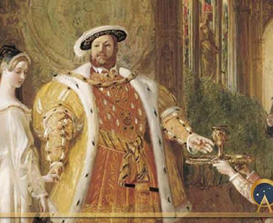 Henry VIII's first interview with Anne Boleyn. (Public Domain)