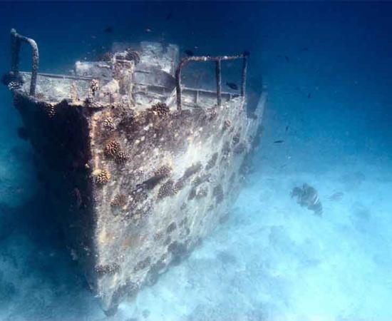 The waters around Antigua are filled with shipwrecks. Source: Malbert / Adobe Stock