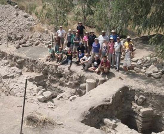 Excavation site at what is believed to be the lost Roman city of Julias, home of three apostles of Jesus.