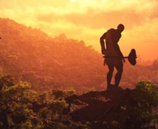 Representation of a Neanderthal, one of the five archaic human groups. Source: regis allouet /Adobe Stock