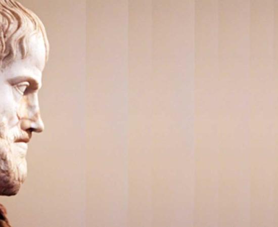 2nd century AD copy of a 4th cent. BC sculpture of Aristotle, which Alexander the Great commissioned from the sculptor Lysippus.