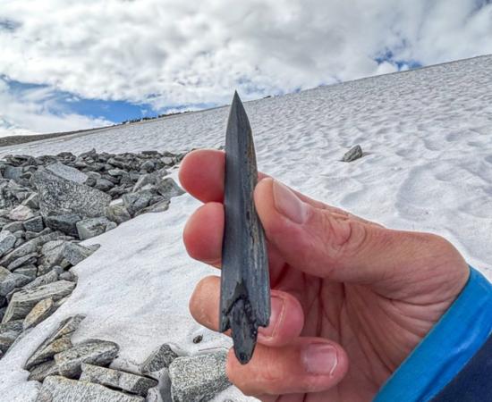 Slate arrowhead.  Approximately 5,000 years old.