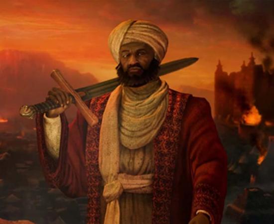 Askia the Great, ruler of the Songhai Empire 1493 to 1528, in the Game Civilization V. 