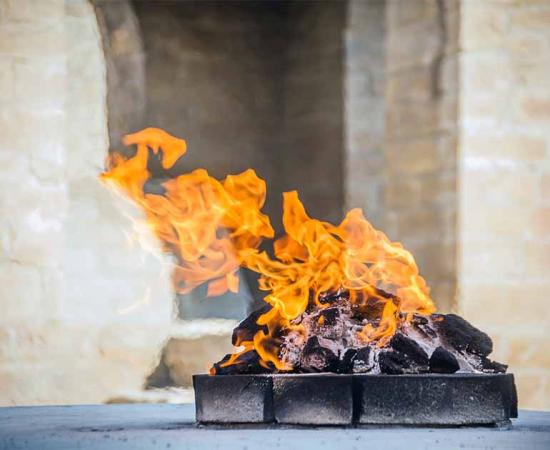 Zoroastrian Fire temple at Baku, Azerbaijan adapted practiced according to the Avesta and other Zoroastrian scriptures.	Source: Konstantin / Adobe Stock