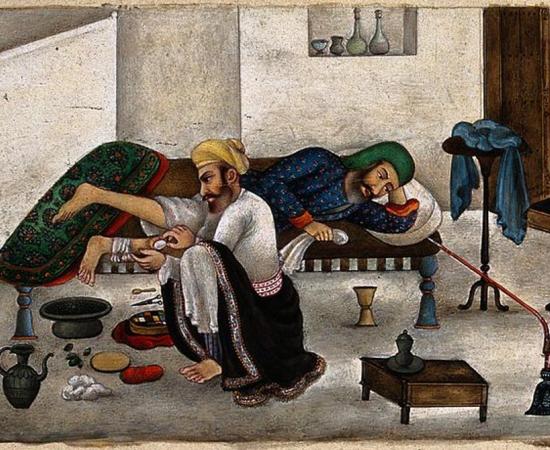 ‘Ayurvedic Medicine. Man of the Medical caste, masseuse.’ 