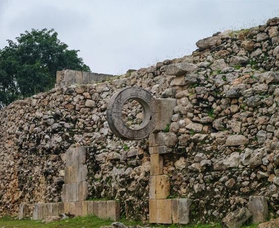 Representation of ancient Mesoamerican ballgame court in Mexico.  Source: smoke666 / Adobe stock